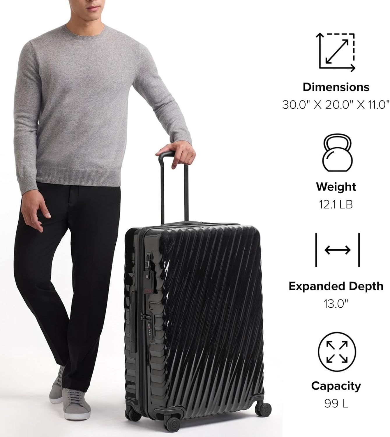 TUMI - 19 Degree Extended Trip Expandable 4 Wheel Packing Case - Durable Hard Shell Zipper Expansion Checked Bag - Suitcase - Iridescent Spice