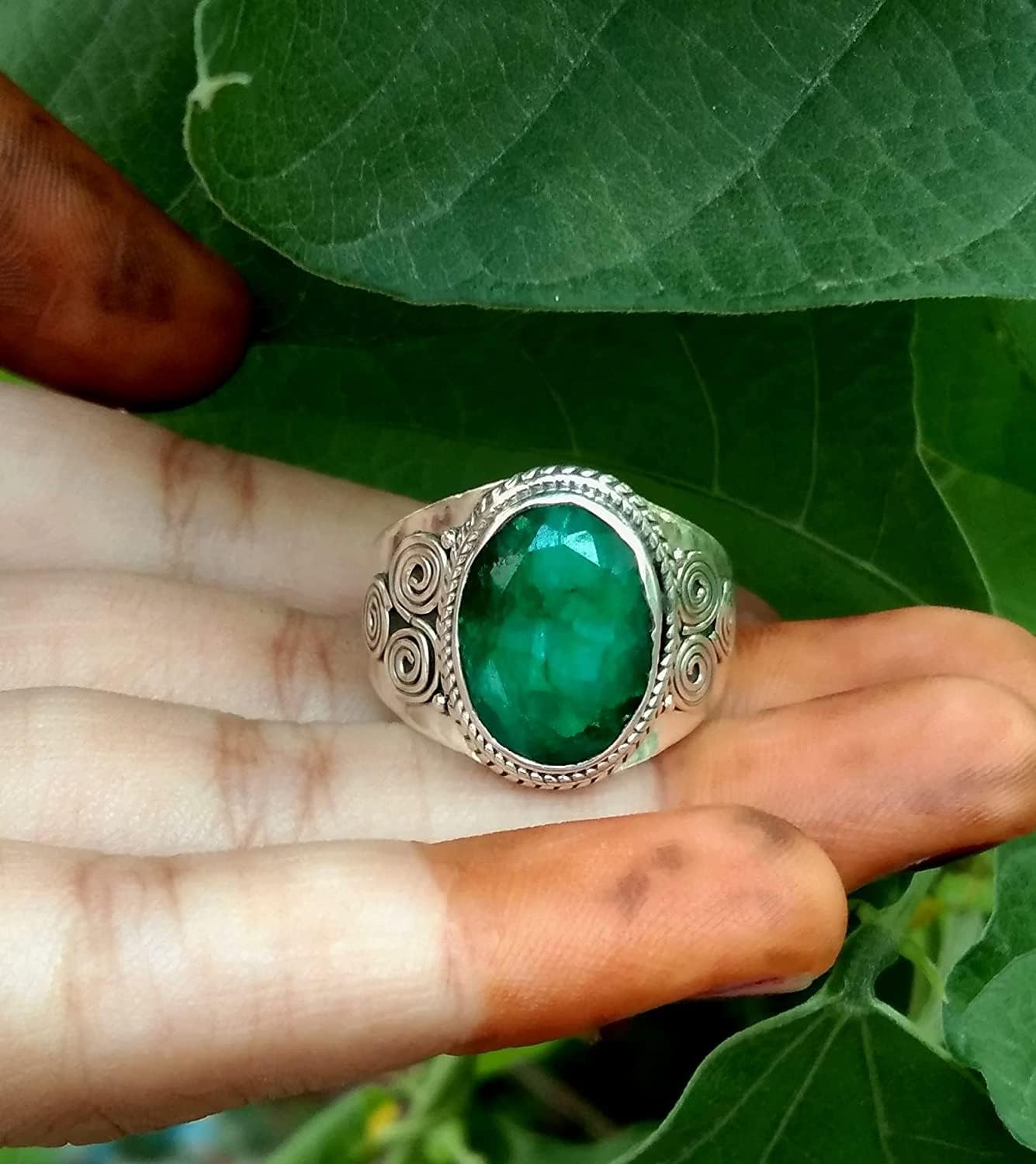 Baltic Amber Ring, Oval Stone Ring, Amber Ring, Boho Ring, Dainty Ring, Designer Ring, Wide Band Ring, Statement Ring, Wedding Ring, Gift For Her, Boho Hippie Ring