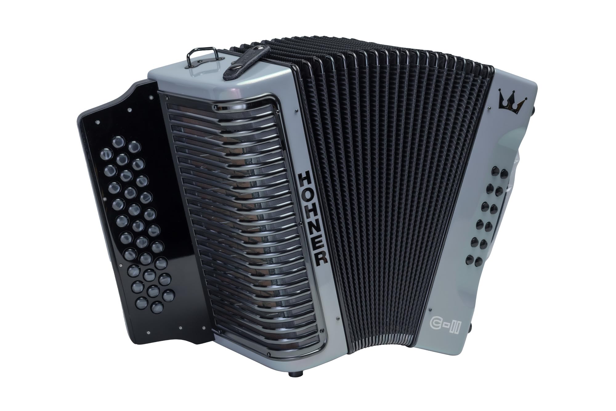 Hohner Corona C-II FBBEB Accordion Silver Rainbow (SVRB)