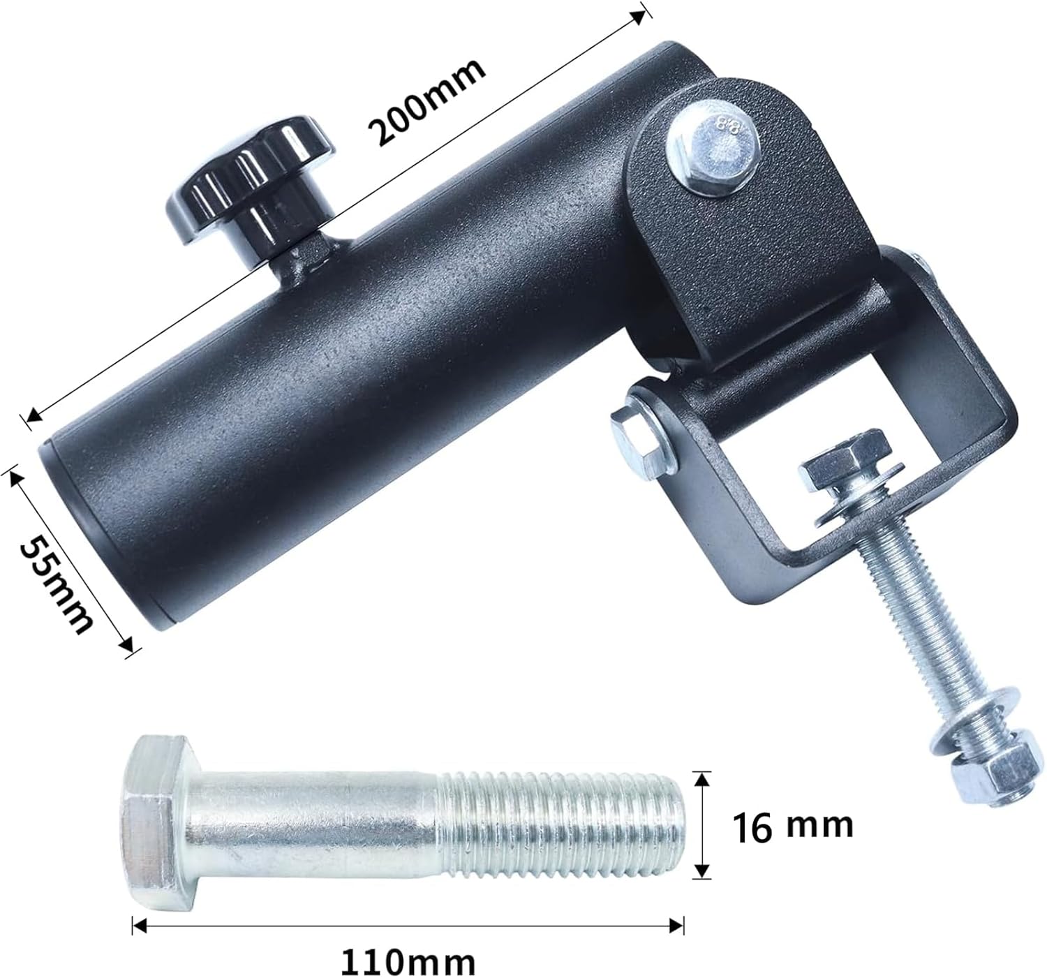 MARLANG Barbell Landmine Attachment for Rack,360 Rotation Landmine Attachment for Barbell,T Bar Row Attachment Landmine Base Fits 2 Inch Olympic Bar and 2 Inch Olympic Barbell