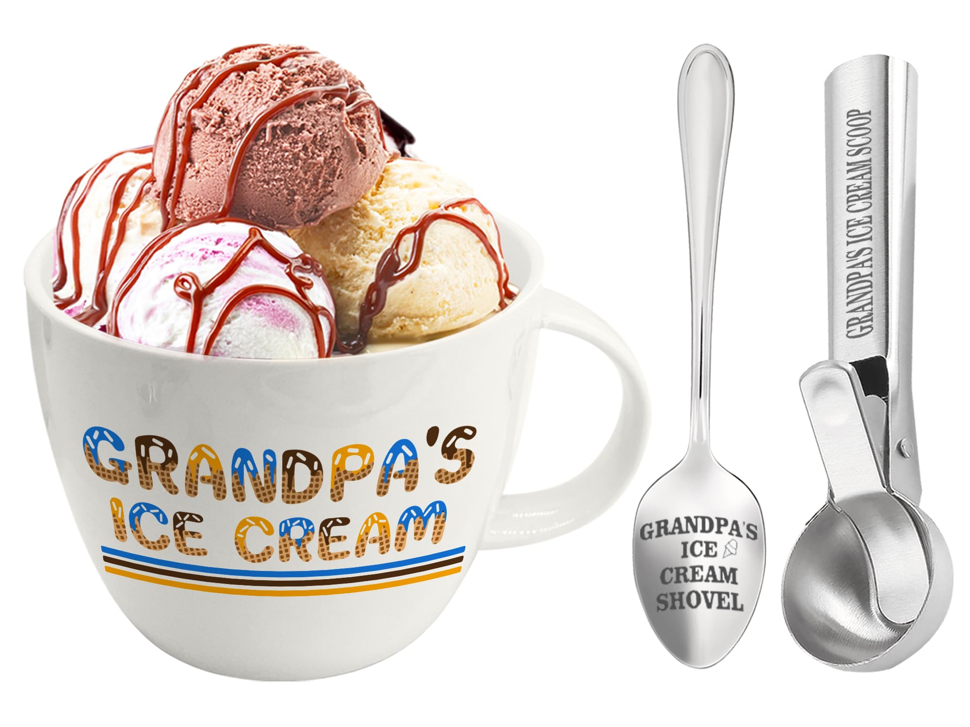Grandpa's Ice Cream Bowl Set