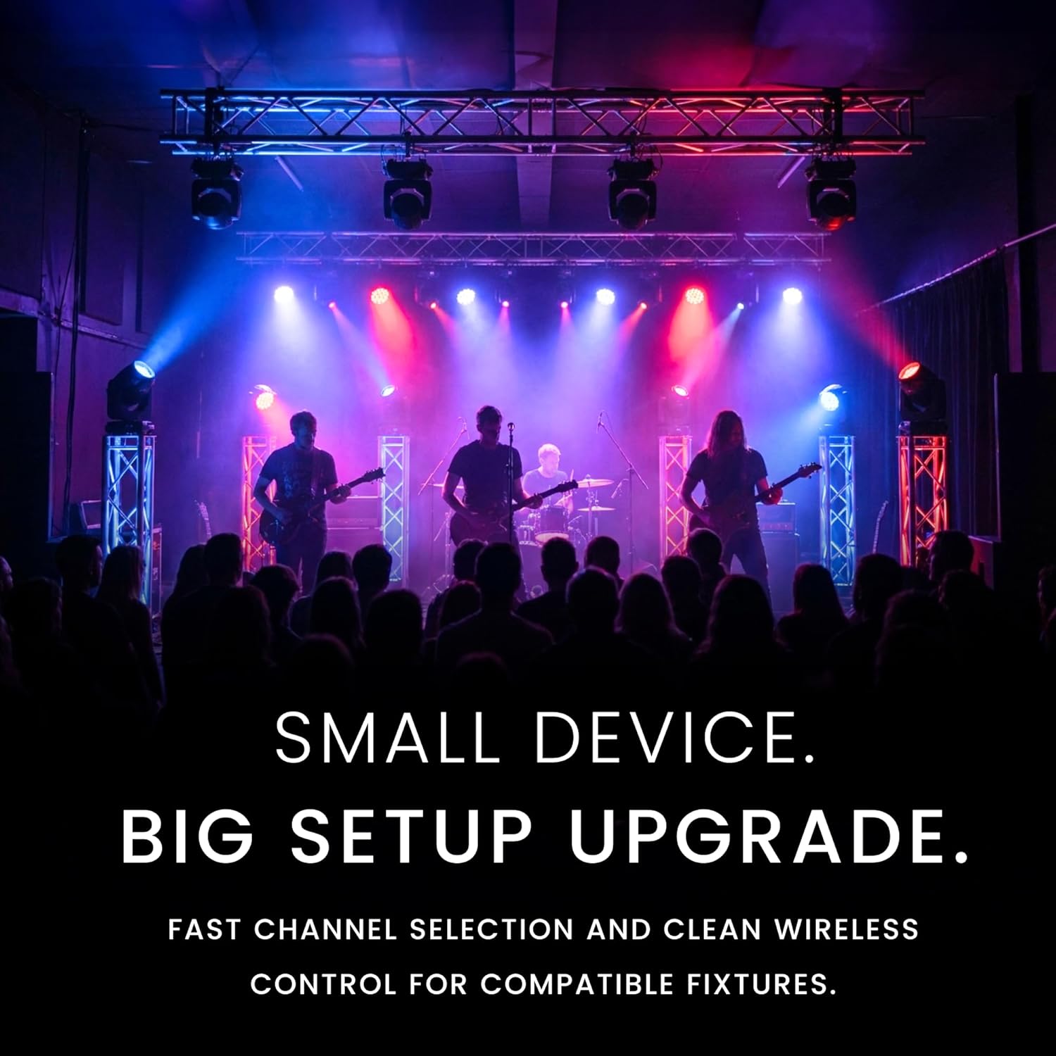 CHAUVET DJ – D-Fi USB 2 Wireless DMX Transceiver | Finger-Sized USB Device for DMX and ILS Signal Transfer, Cable-Free Lighting Control, Direct USB Power, Simplified Channel Selection