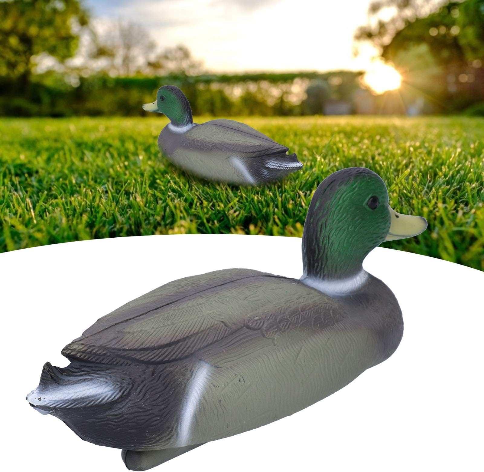 UBERSWEET® Simulated Duck, Waterproof Garden Decor, Duck Ornament, Lifelike Vivid Shape for Field Pond Yard Garen'