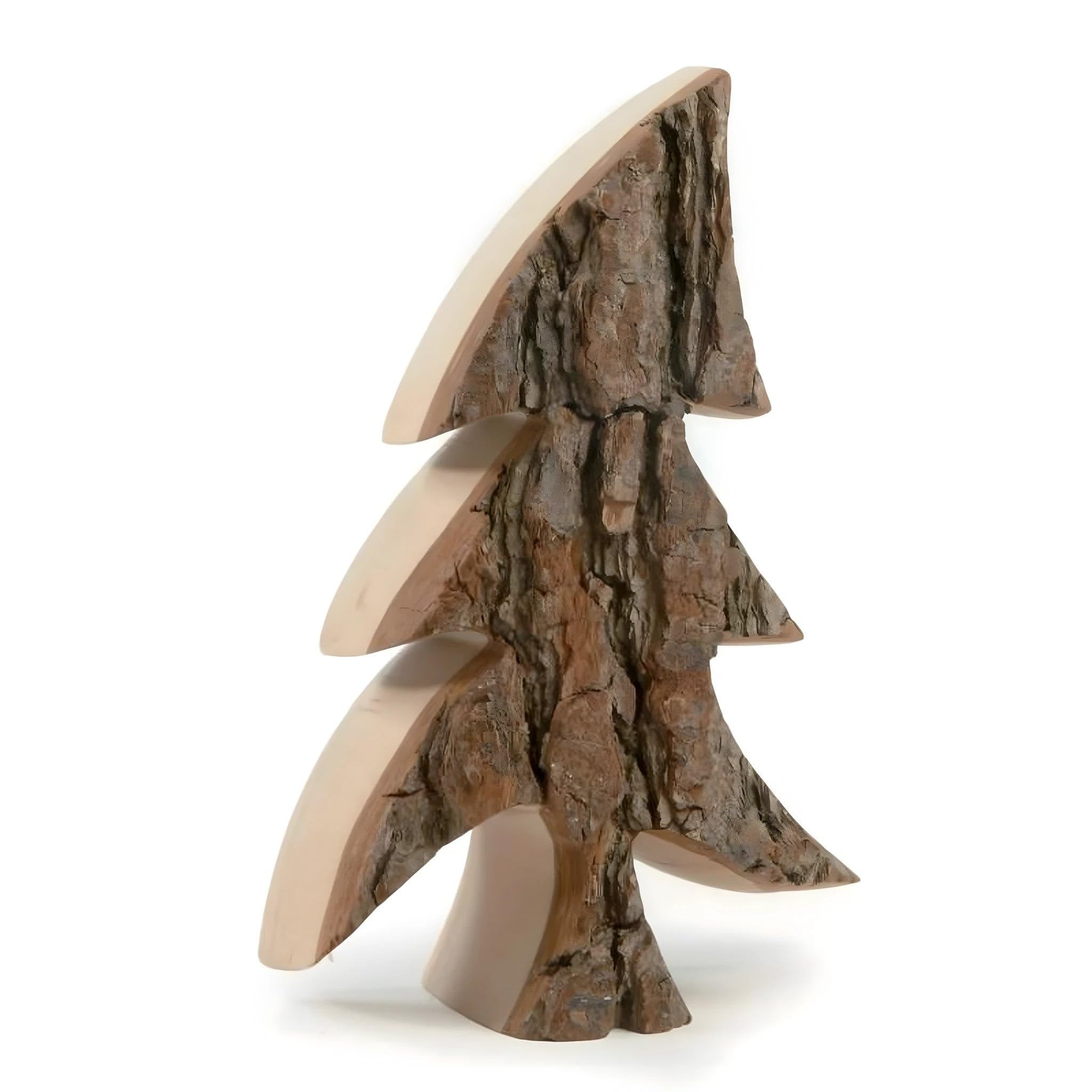 Dolfi Natural Wood Bark Tree 10 cm | Natural Wood in Val Gardena | Nativity Figure