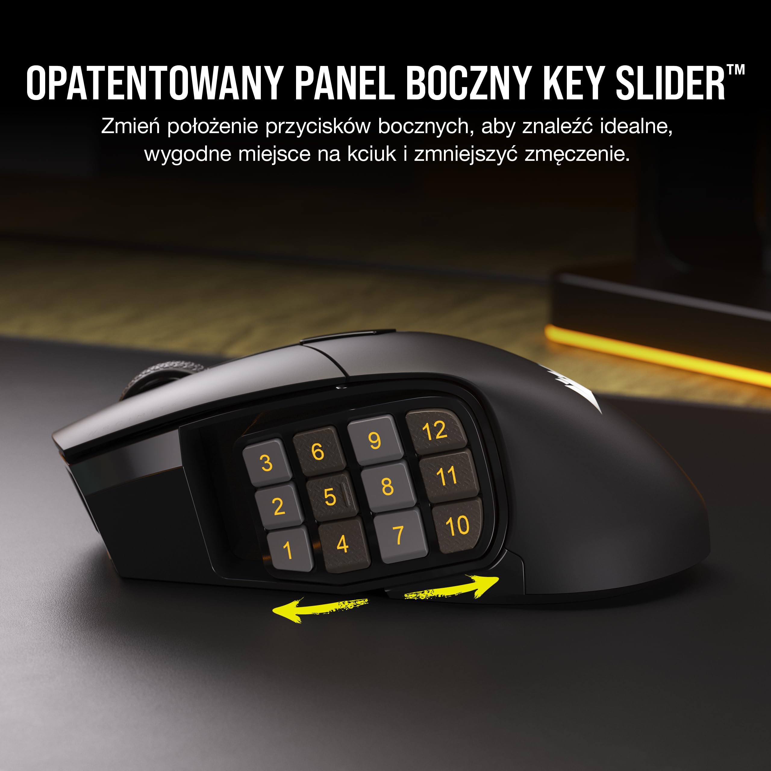 CORSAIR SCIMITAR ELITE RGB WIRELESS MMO Mysz Gamingowa - 26 000