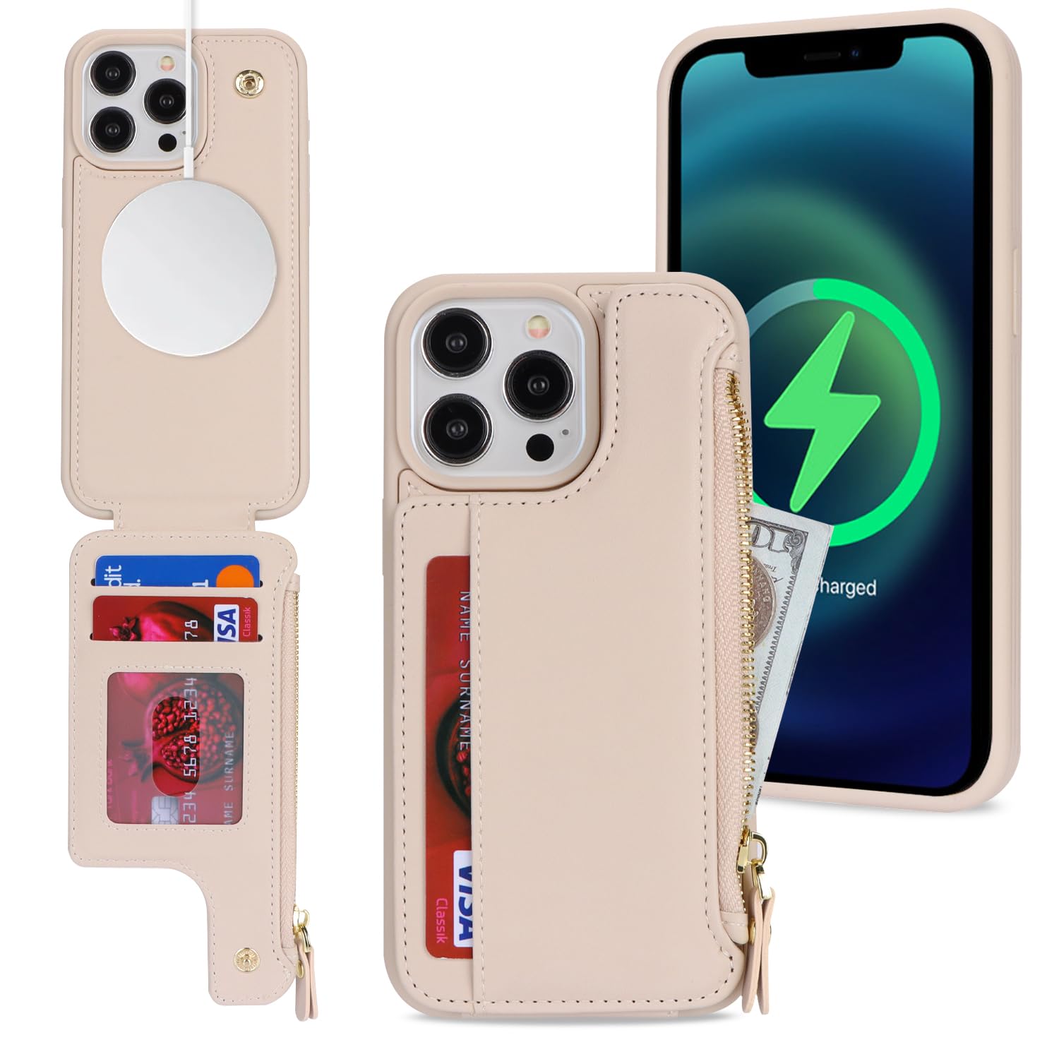SailorTech iPhone 15 Pro Case with Credit Card Holder magsafe