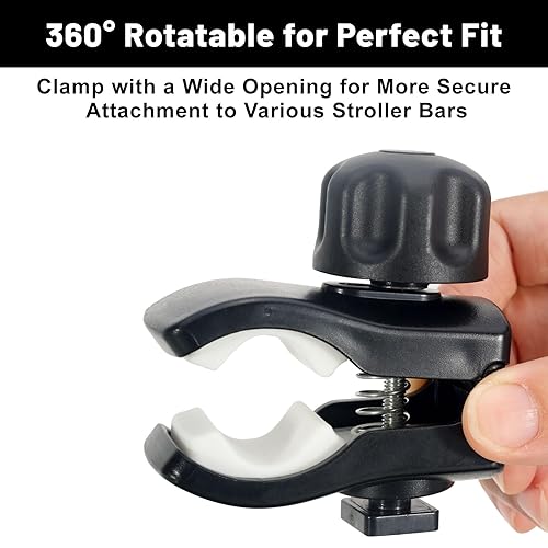 Miniatura 3 de Bandeja de aperitivos para cochecito compatible con Evenflo, con soporte para portavasos de cochecito, se mantiene en su lugar, fácil de instalar y