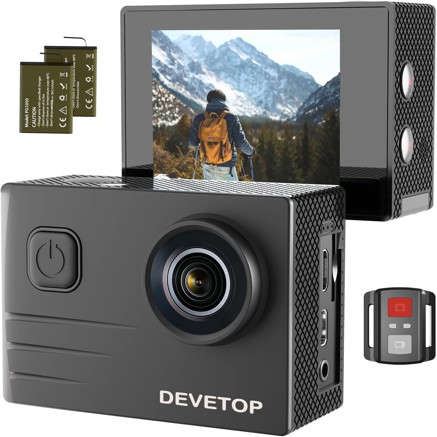 Caméra sport Akaso Caméra Sport Brave 7 WiFi 4K 30FPS IPX8 Etanche 64Go Noir