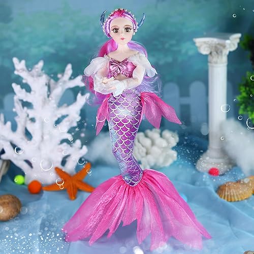 Miniatura 3 de ICY Fortune Days Muñeca de moda BJD de 12 pulgadas escala 16 para niños mayores de 8 años (Mermaid Haidi)