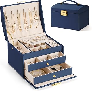 Boite a Bijoux Femme Fille, boîte à bijoux métal