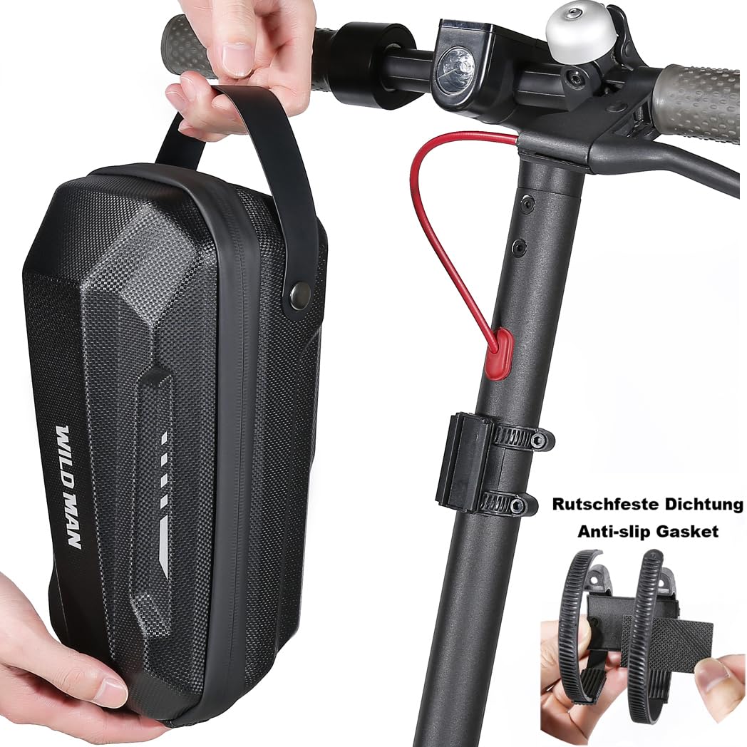 2/3/4L Scooter Tasche für Roller, Rollertasche Front Tube Bag Groß Lenkertasche Wasserfest, Vordertasche für Elektroroller