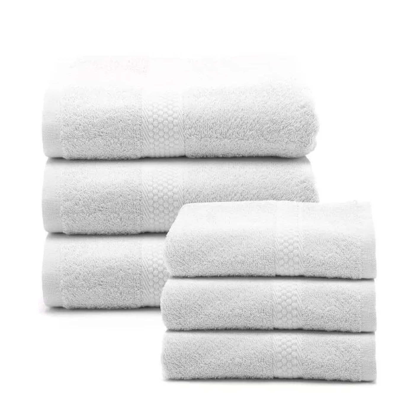 Set Asciugamani Caleffi Per Bagno - 3 Viso 55x100 Cm + 3 Bidet 40x60 Cm - Cotone 100% - Foto 5