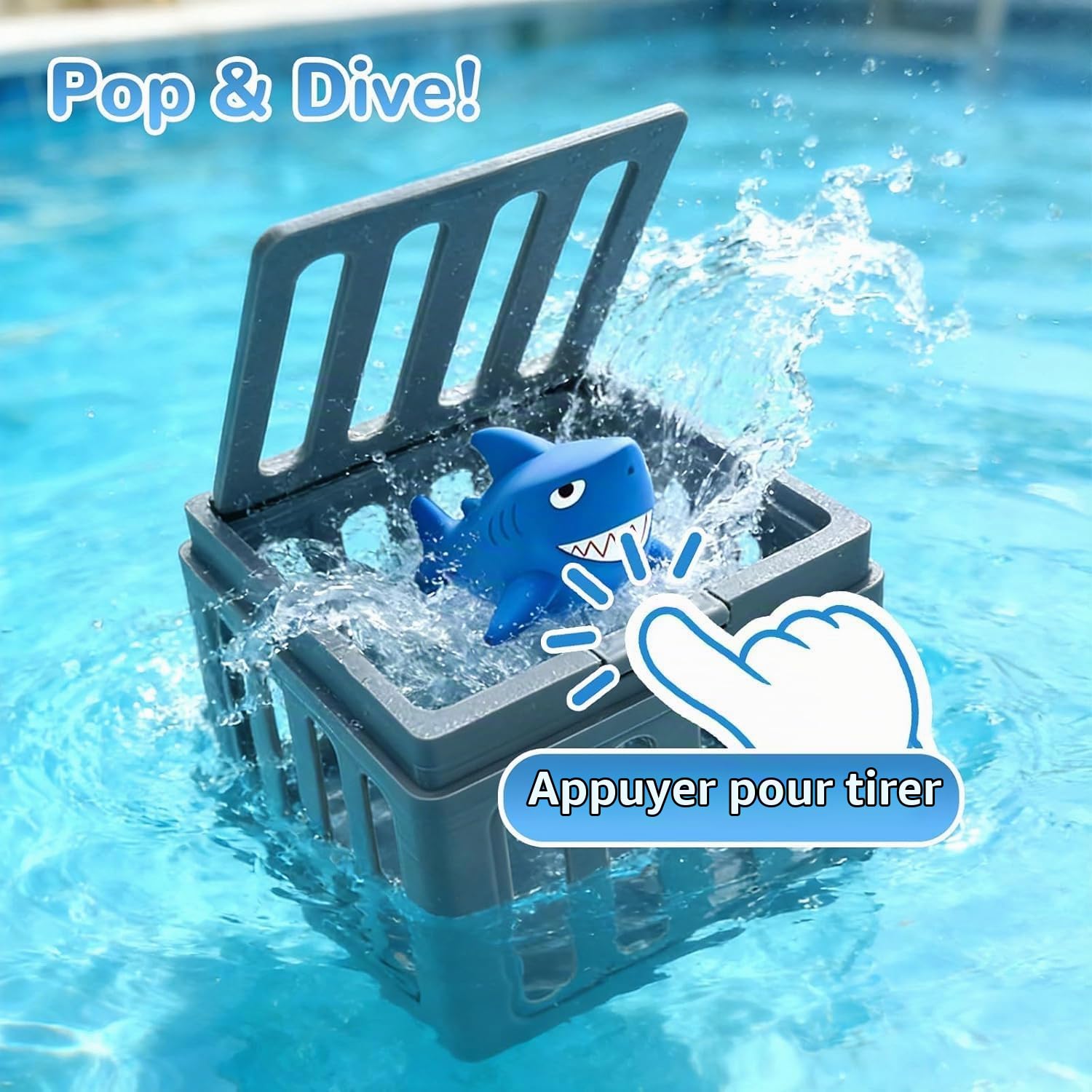 YeahBoom Underwater Dive Rescue Toys, Ensemble Flottants avec Animaux Et Cage sous, Marine Jeu Aquatique Interactif Natation Amusante pour Baignoire éTé Et Jeux ExtéRieurs