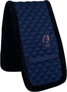 HKM Gymnastic - Base para cinturón (110 cm, 26 cm), color azul marino y oro rosa