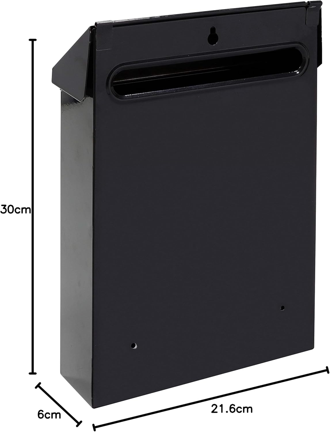 Arregui E5724-STR Letterbox, Black with Screen Printing