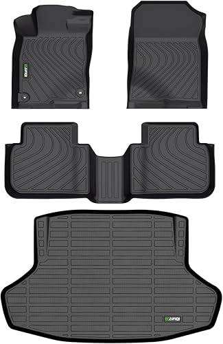 HAFIDI Juego de alfombrillas y forro de carga para Honda Civic Sedan 2022, 2023, 2024, 2025 (solo sedán cívico, no para Hatchback) Juego completo de