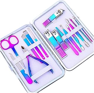 Juego de tijeras de uñas coloridas plegables ...