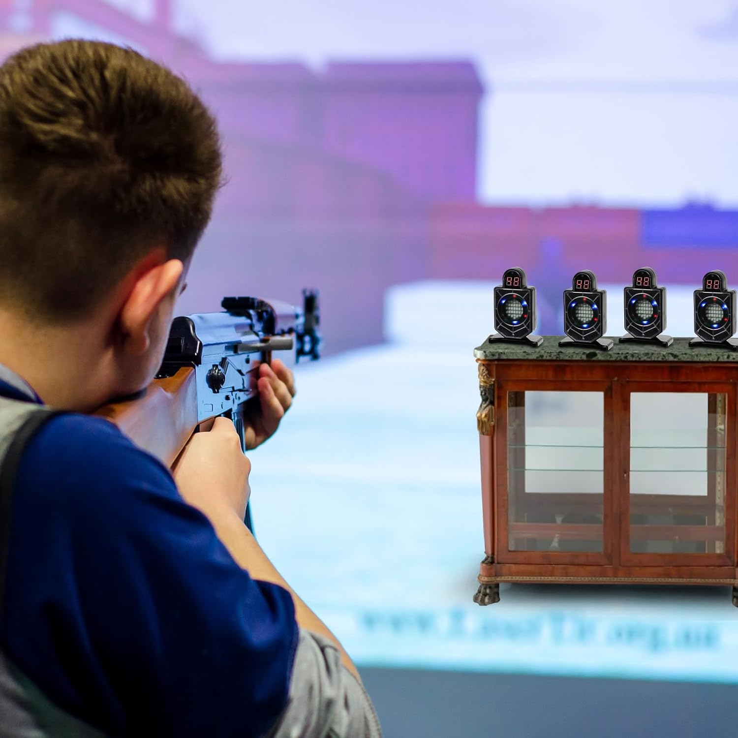 Laser Targets for Dry Fire Portable Trainer and Counting Laser Targets for Dry Fire Shooting Practice