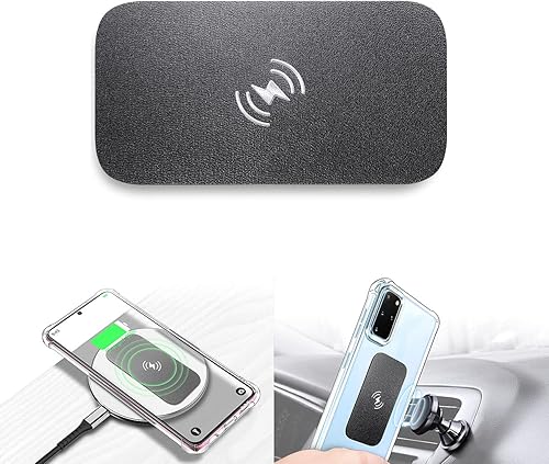 eSamcore Placa de metal para imán de teléfono, compatible con carga inalámbrica, placa de metal para soporte magnético de teléfono para automóvil