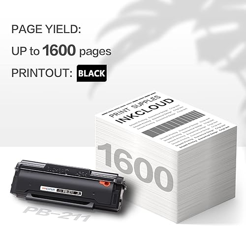 Miniatura 2 de Paquete de 3 cartuchos de tóner compatibles con PB-211 para Pantum PB-211 para impresora láser Pantum P2502W M6552NW M6550NW M6602NW M6600NW P2500W