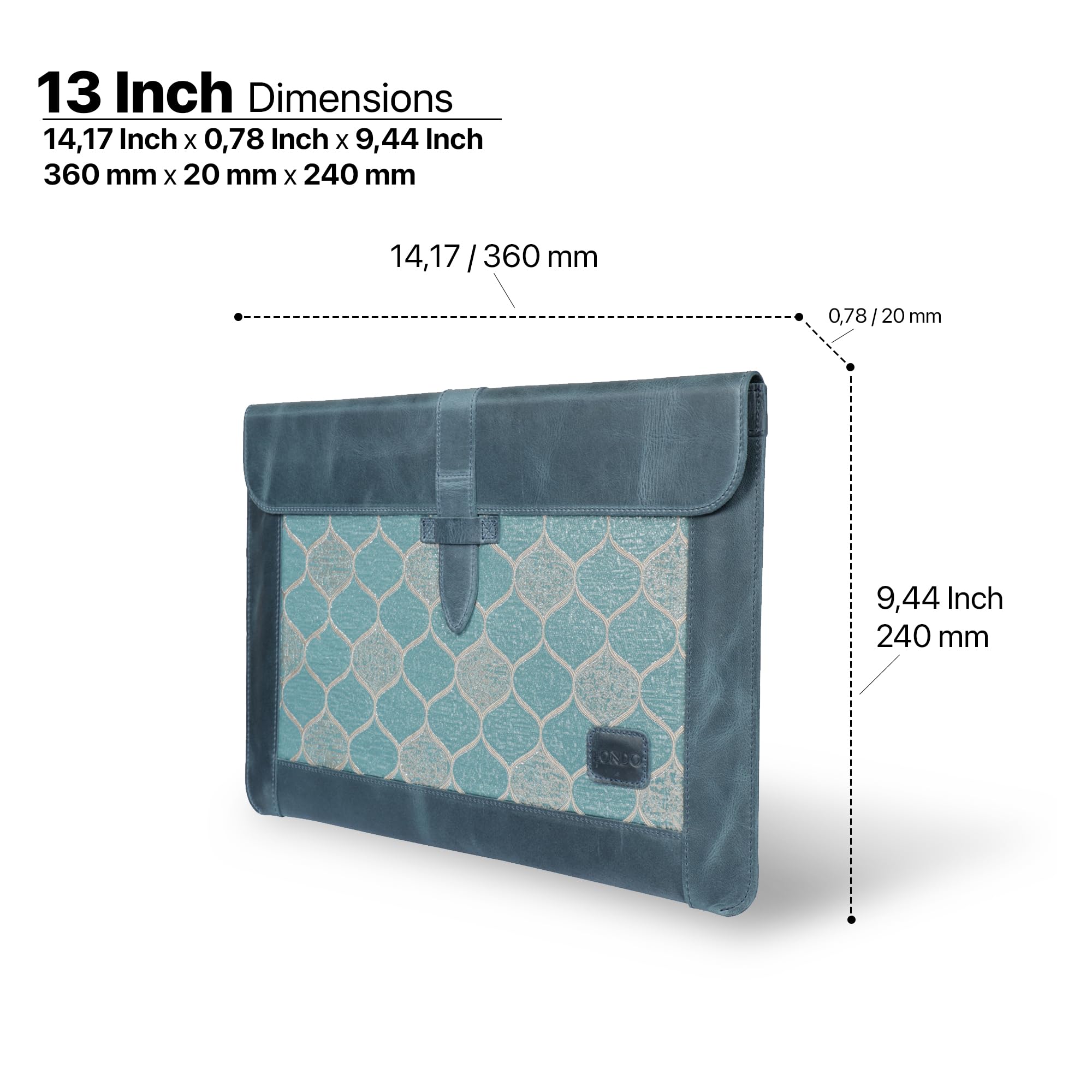 Custodia Laptop 13.3-14 Pollici In Pelle PU Floreale: Con Borsa Accessori, Chiusura Magnetica, Viola, Per MacBook, IPad, Acer, Dell E Altri