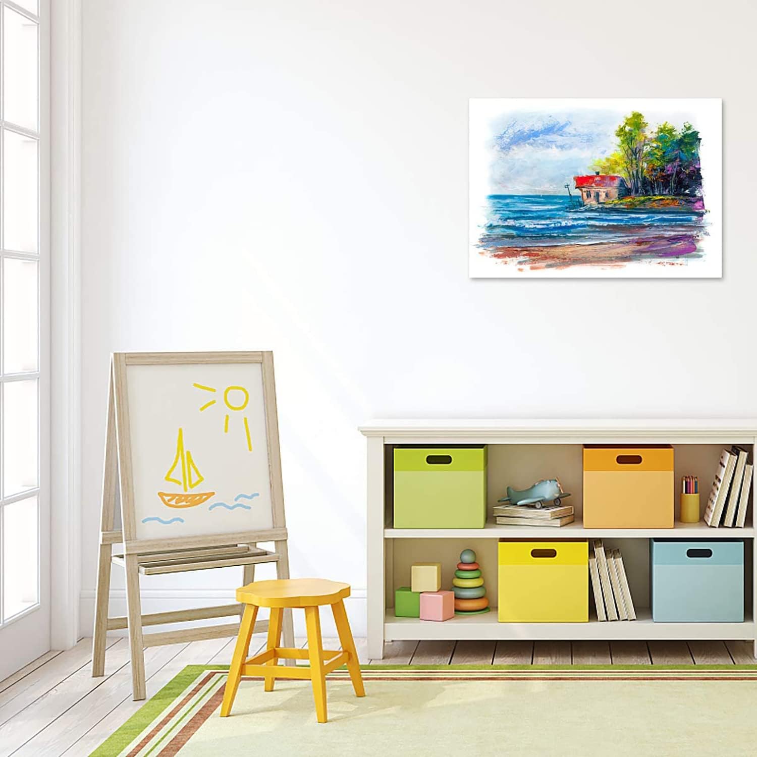 GOTIDEAL Canvases for Painting, 12x12 inch of 12, Professional Primed White Blank Flat Canvas Panels- 100% Cotton Artist Canvas Boards for Acrylics Painting, Oil Watercolor Tempera - Image 6