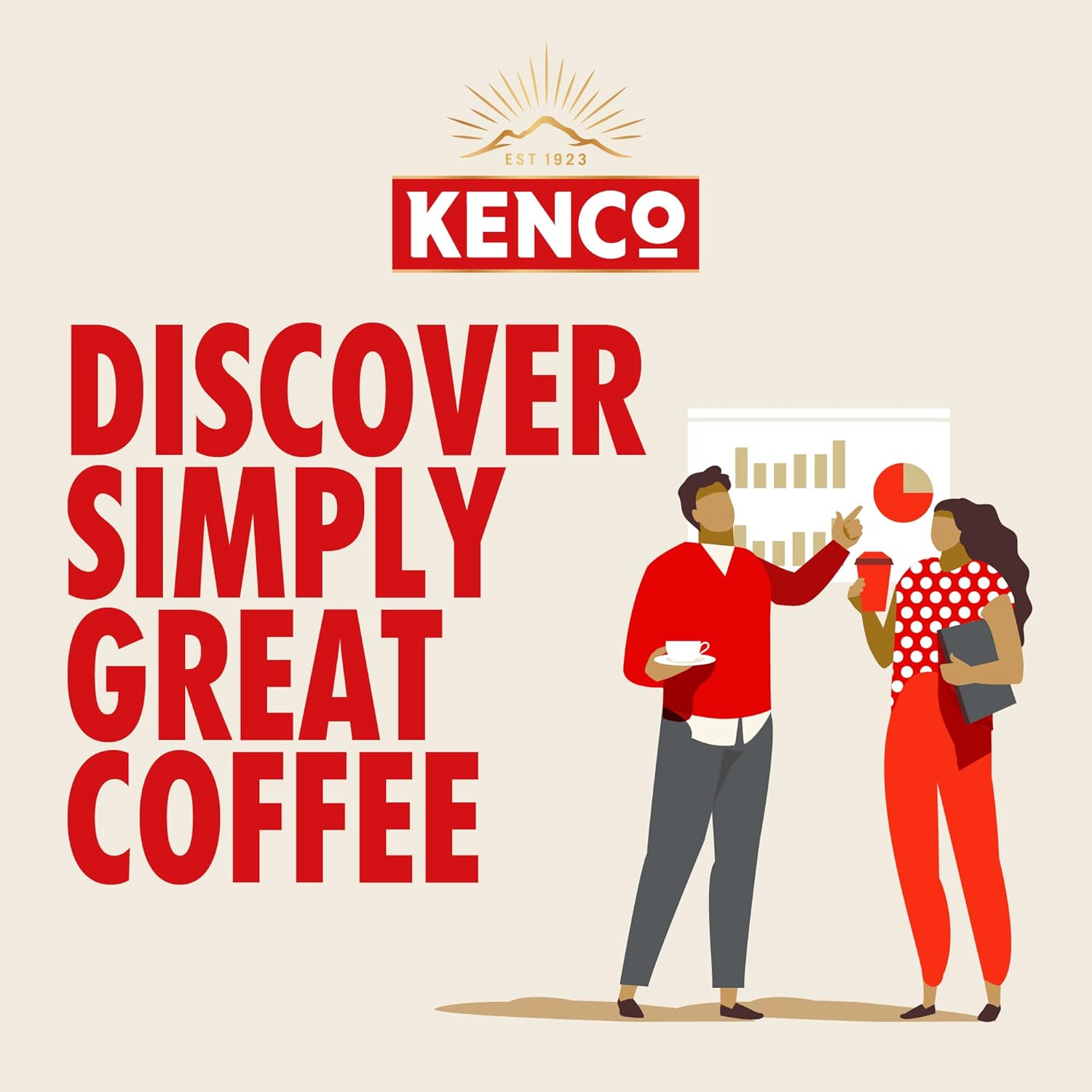 Kenco Latte Instant Coffee 1kg - Tin 1kg (Pack of 1)