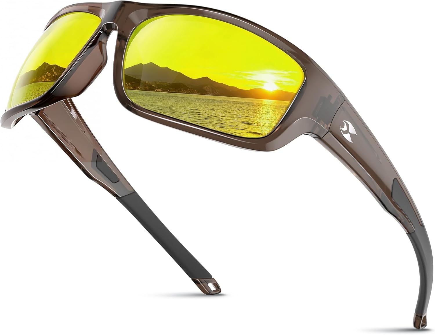 suoso Sports Polarized Sunglasses for Men: Women UV400 Protection Wrap Around Sun Glasses for Golf Fishing Running Driving