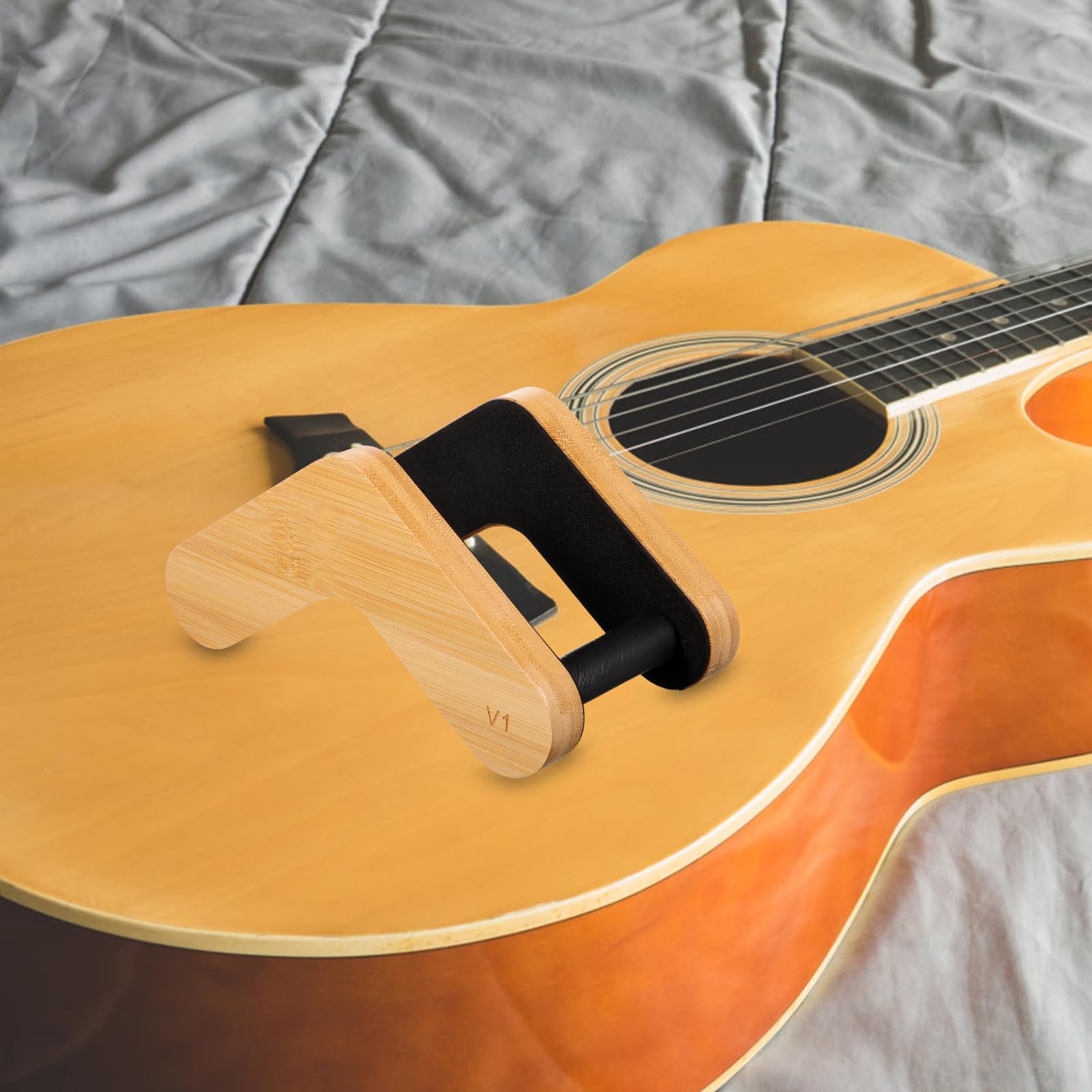 Supporto per Strumenti Musicali in Legno, Stand Compatto