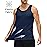 MAGCOMSEN Men\'s UPF 50+ Tank Top Quick Dry Summer Workout Muscle Sleeveless Shirts for Swim Beach Bodybuilding Navy L