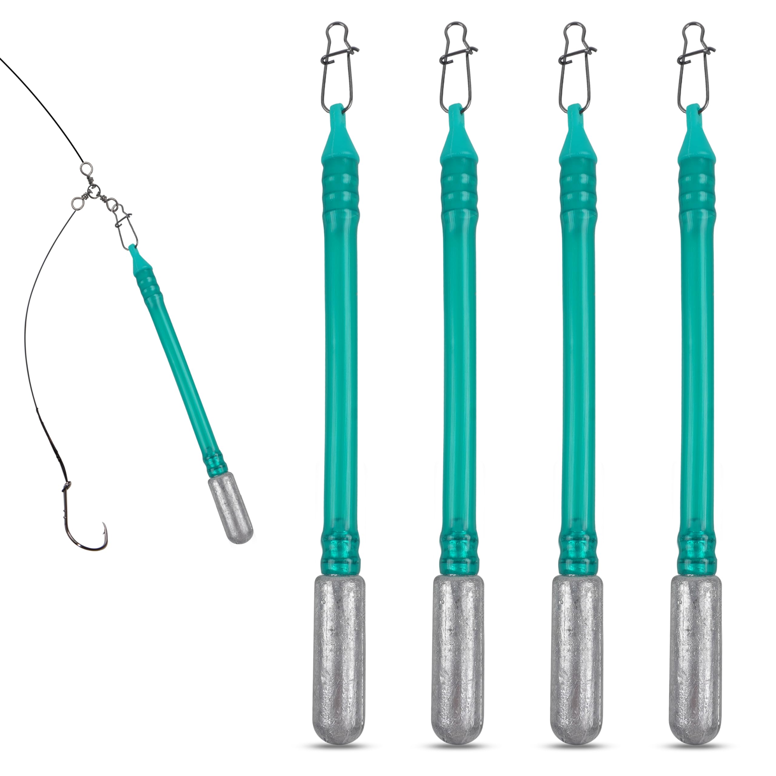 Dragging Weights for Catfish, 4pcs Drag Weight Catfishing No Snag Sinker Dragging Drift Weight for Bottom Bouncing, Trolling, Drifting, Snagless