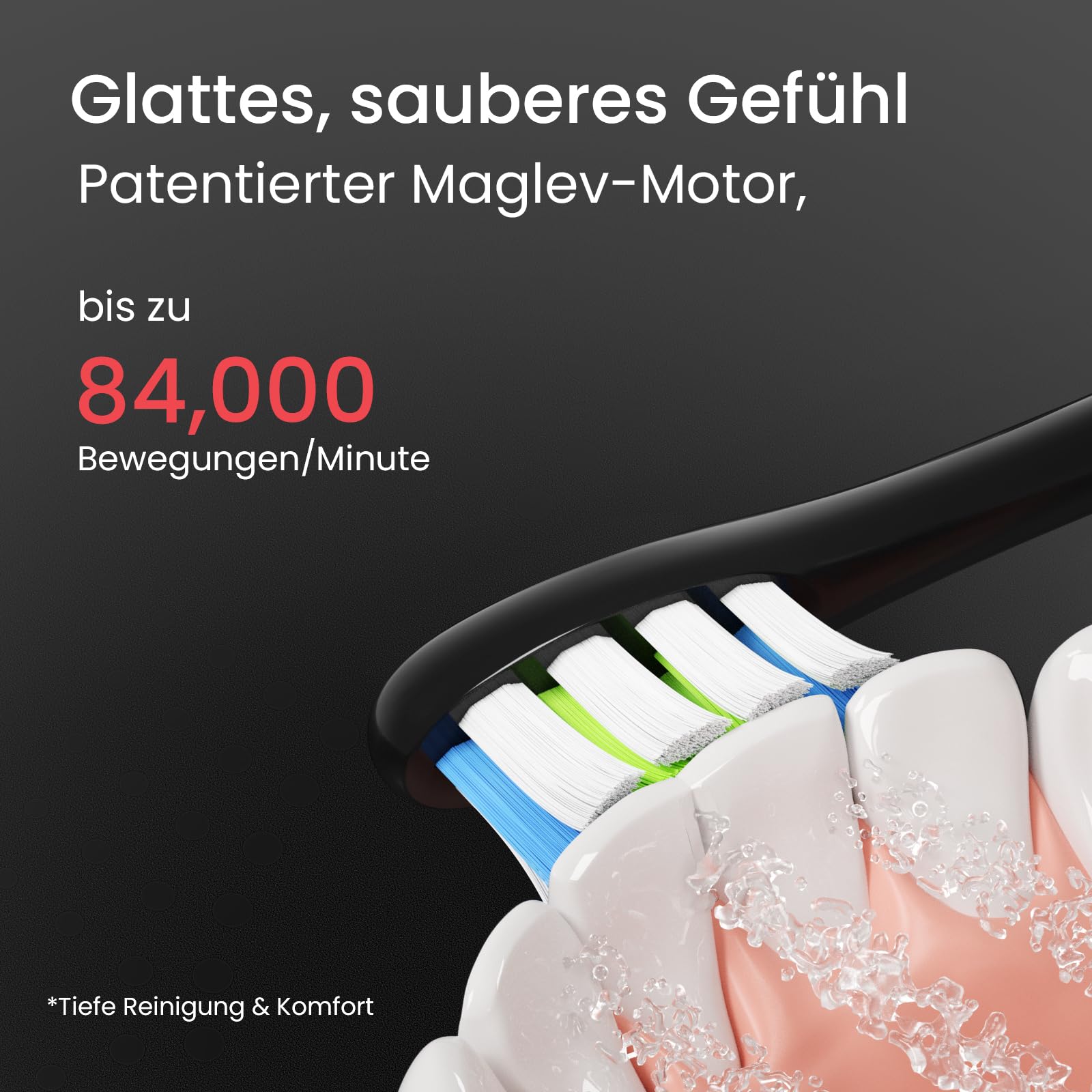 Oclean Schallzahnbürste X Series Pro Elite mit 8 Bereichsverfolgung, Elektrische Zahnbürste mit 4 Putzmodi, Sonic Electric Toothbrush mit Leiser Motor, 35 Tage Akkulaufzeit & Kabelloses Laden