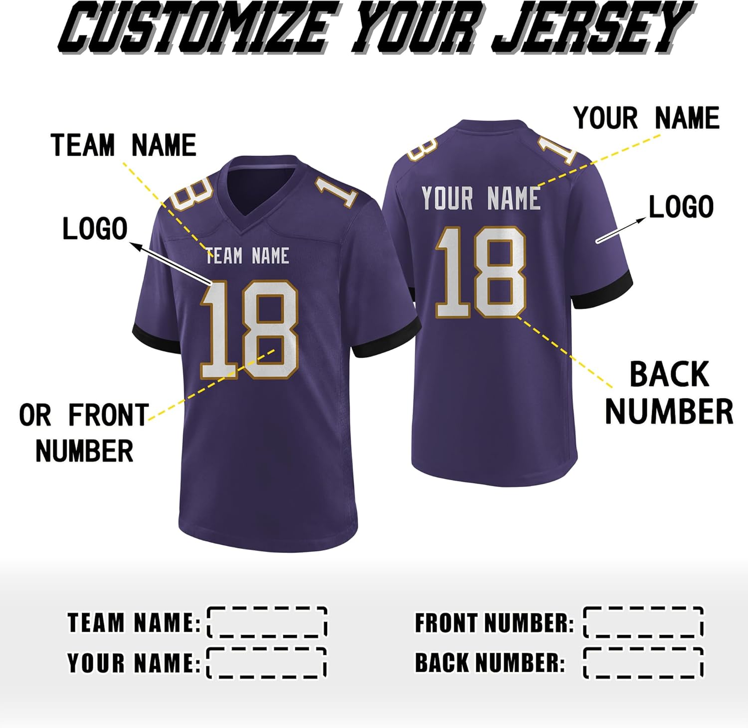Custom Football Jersey Personalized Men Women Football Shirt Fans Uniform Gift - Image 2