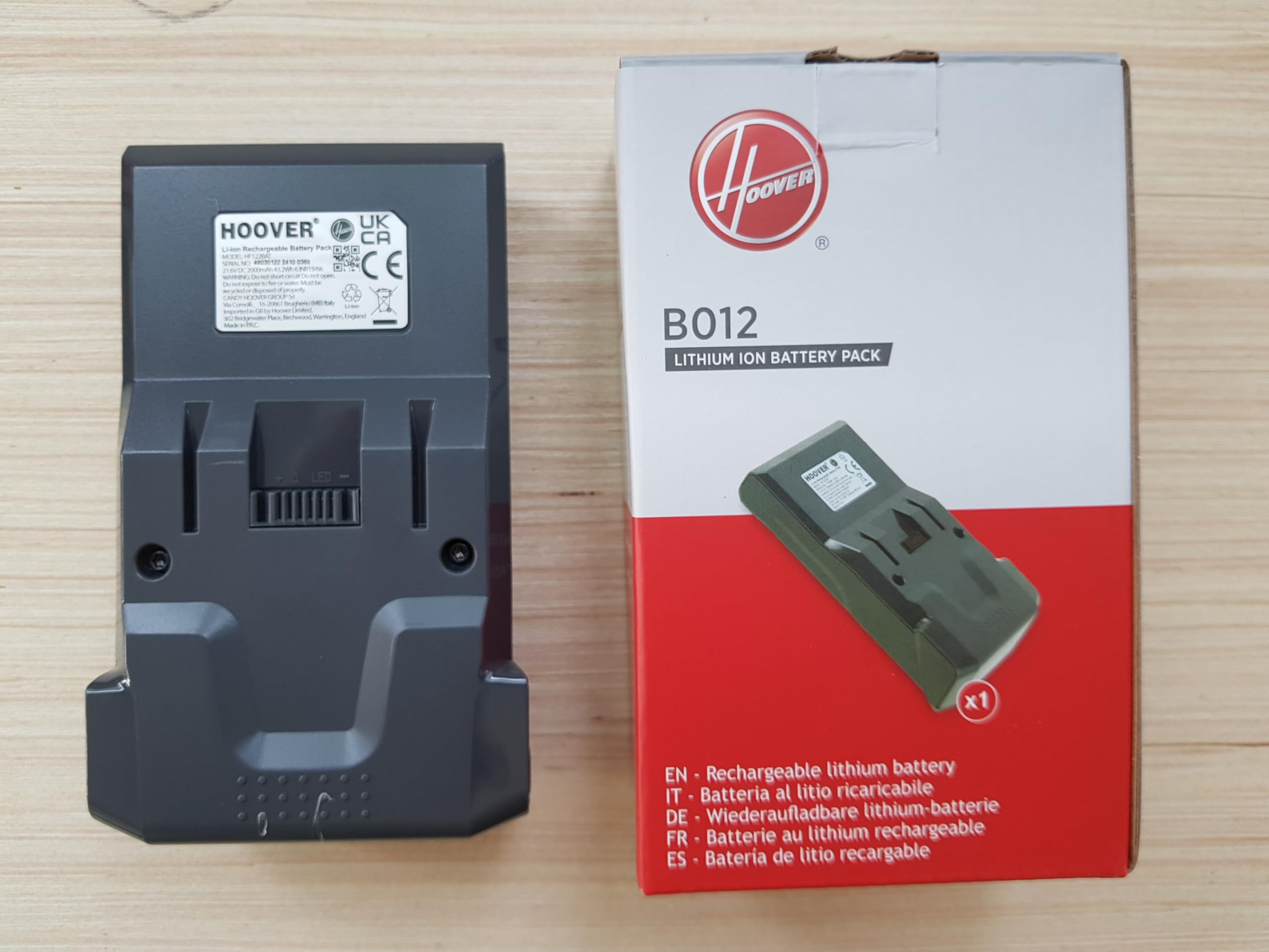 35602208 B012 Batteria Lithium-ion (Li-ion) 21,6V, 2Ah compatibile per la scopa elettrica H-FREE 100, HF122..