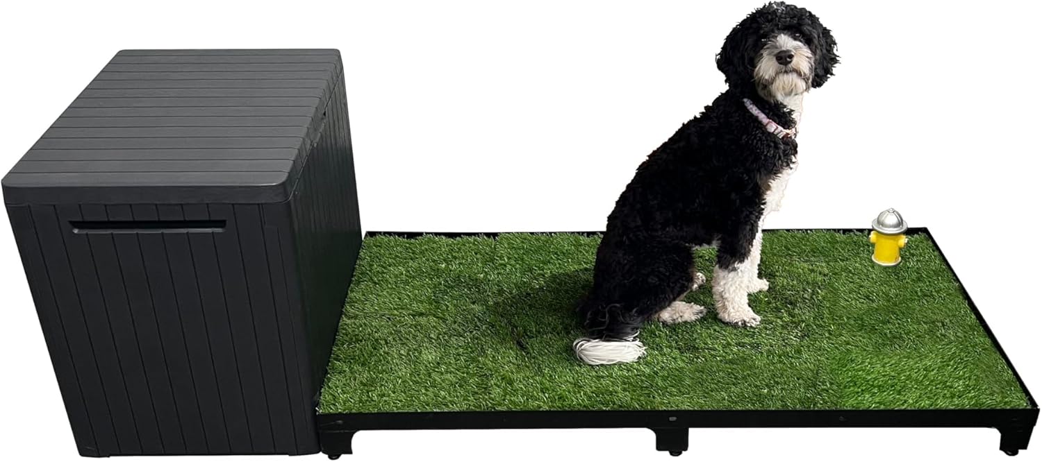 Quick N Clean Potty Station W/Plastic Potty Attendant Kit Family 5 (2' X 4' Quick N Clean Potty Station W/Plastic)