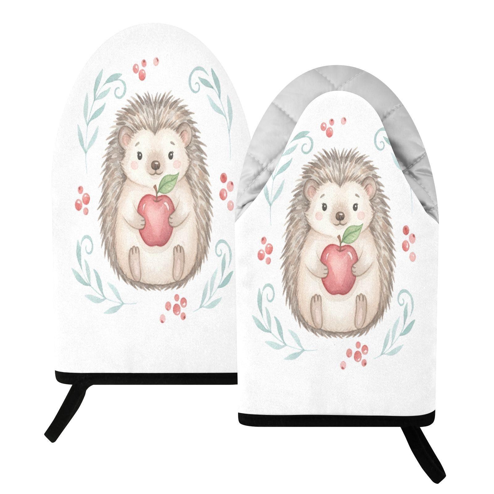 BURSTDDY Hedgehog Oven Mitt,Heat Resistant Kitchen Mitts for Cooking