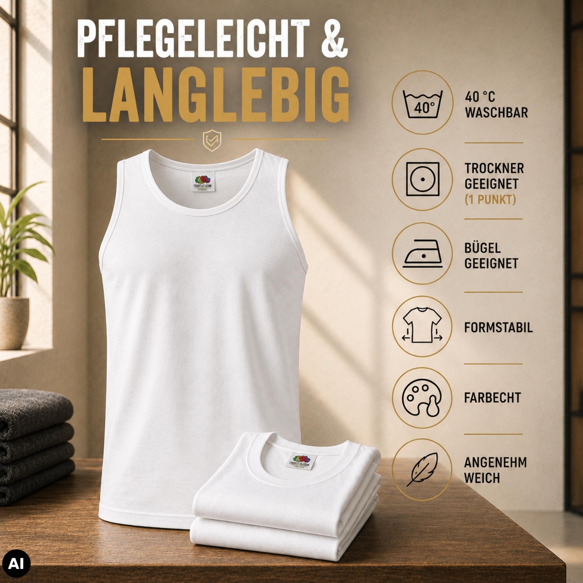Fruit of The Loom Herren 10er Ahtletics Muskelshirts M L XL XXL 3XL 4XL 5XL auch Farbsets
