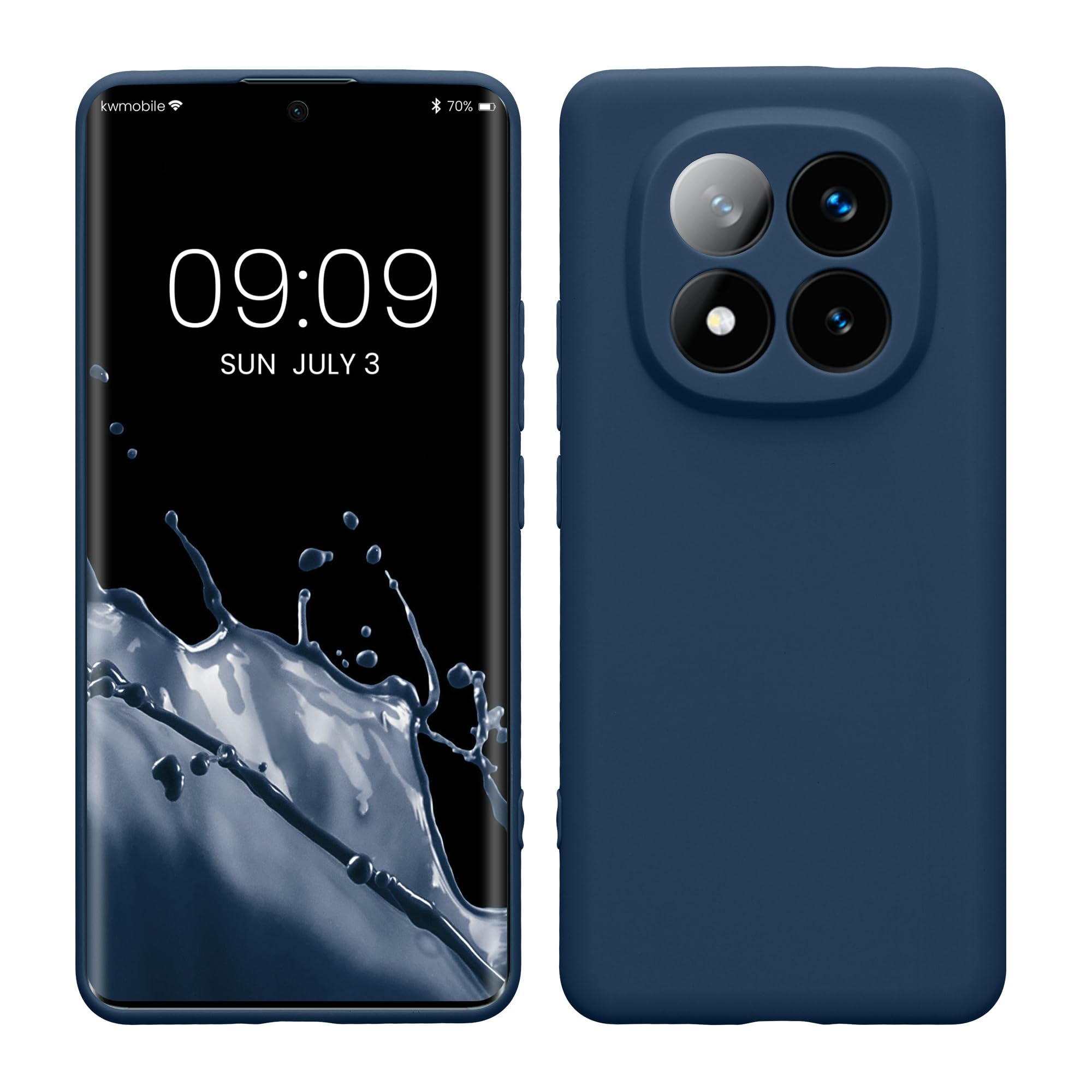 kwmobile Carcasa Compatible con Xiaomi Redmi Note 14 Pro 5G / Poco X7 Funda - Funda Ultrafina de TPU con Bordes elevados - Lavanda Metalizado — view 337