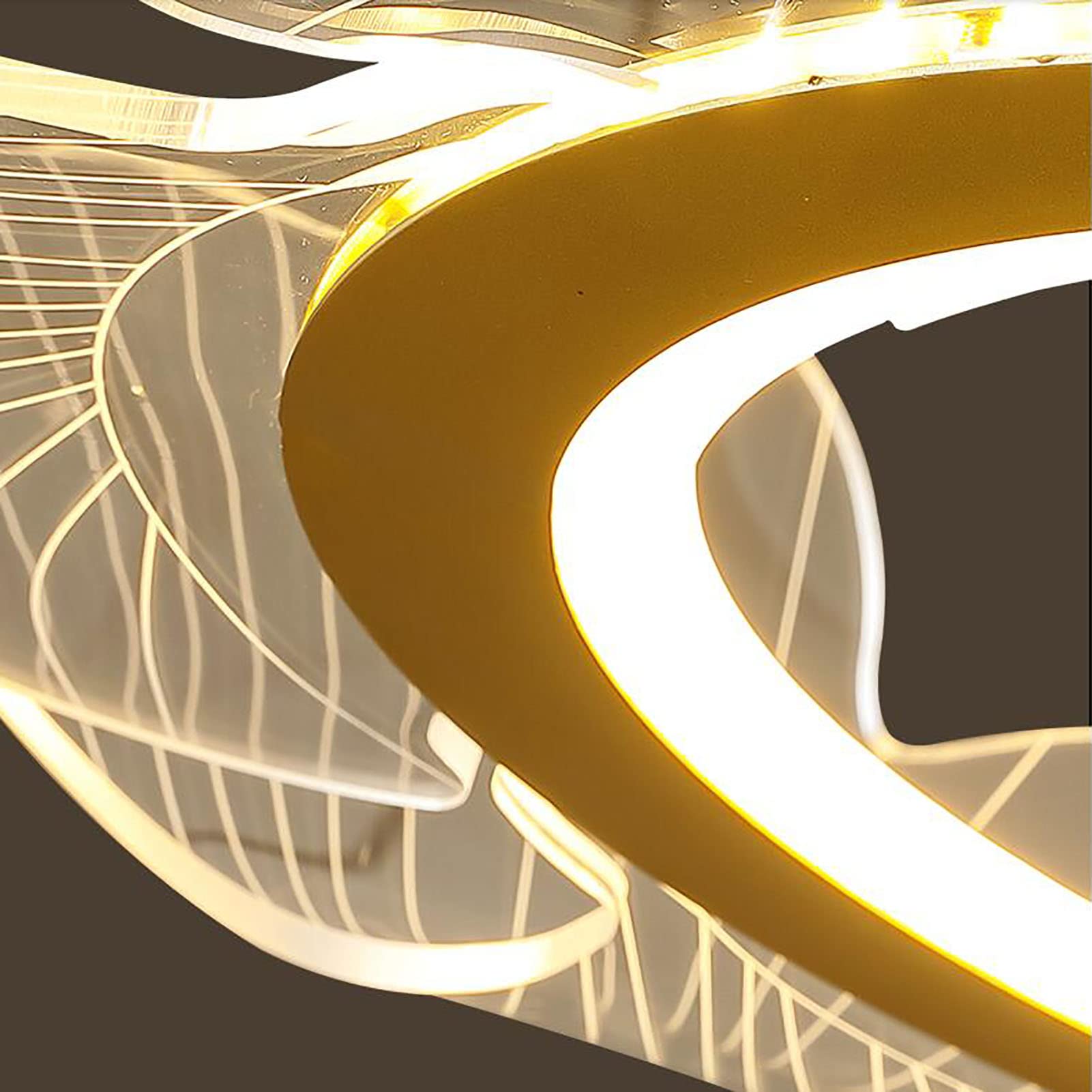 Lampadario Ginkgo Sputnik, lampade acriliche di Lusso, Luce a LED per Sala da Pranzo, per Camera da Letto, corridoio, Studio, Bar, Ristorante, rubinetti Domestici Dorati