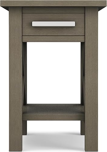 Miniatura 129 de SIMPLIHOME Kitchener Mesa consola – Mesa de sofá de madera maciza de 47 pulgadas de ancho en color blanco, mesa de almacenamiento contemporánea para