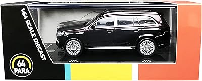 Paragon Models MB Maybach GLS 600 with Sunroof Rubellite Red and Obsidian Black Metallic 1/64 Diecast Model Car by Paragon PA-55304