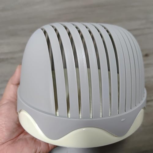 Miniatura 6 de Hilador de ensalada, lavadora de verduras, colador giratorio de frutas, multiuso, molinillo de lechuga, fácil de limpiar con drenaje, cuenco,