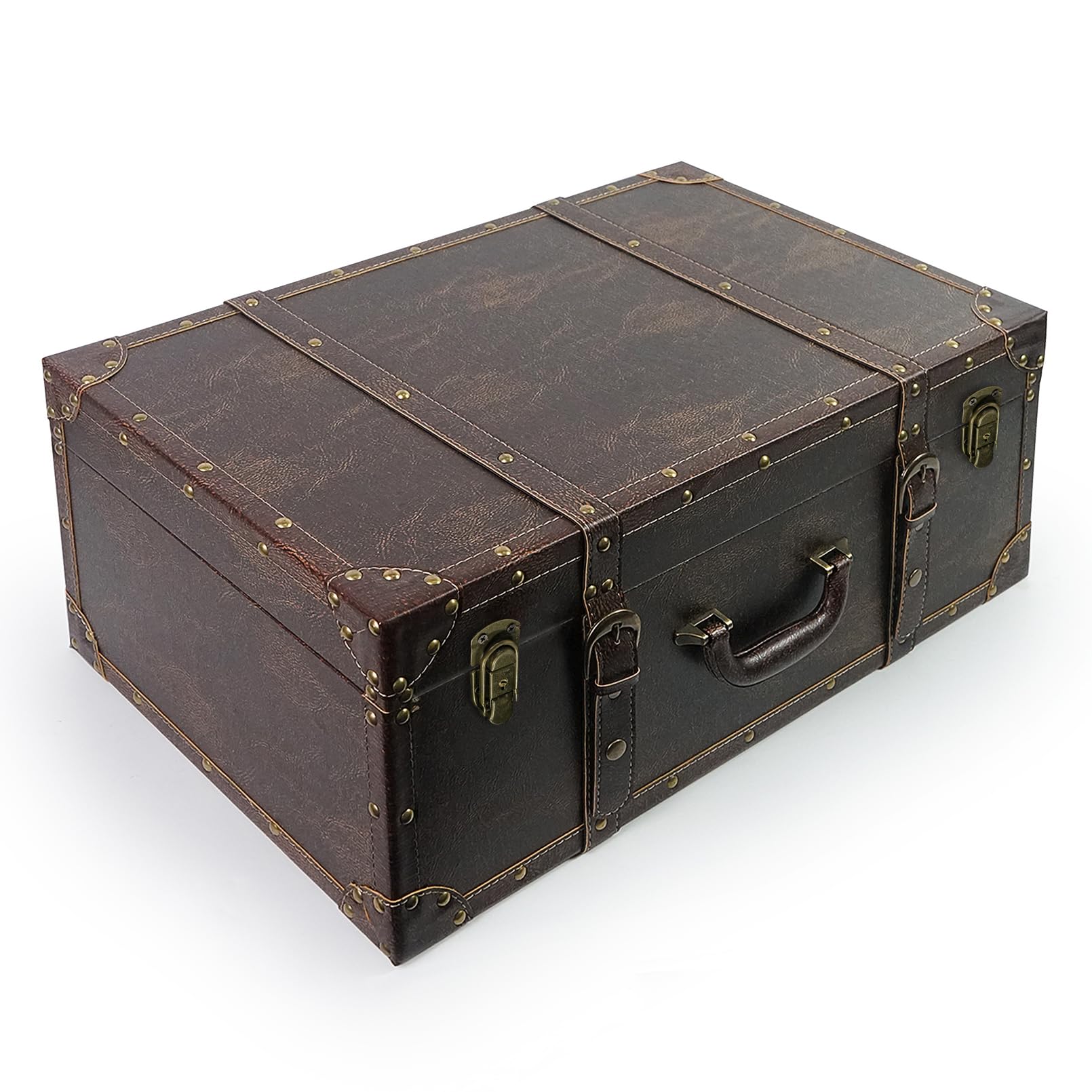 Amazon.com: DreamsEden Large Wooden Storage Suitcase, Vintage