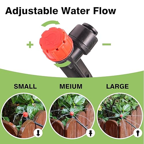 Miniatura 4 de Paquete de 32 Nuevos Emisores de Goteo Rociadores de Fácil Conexión para Tubería de Riego por Goteo de 1/4