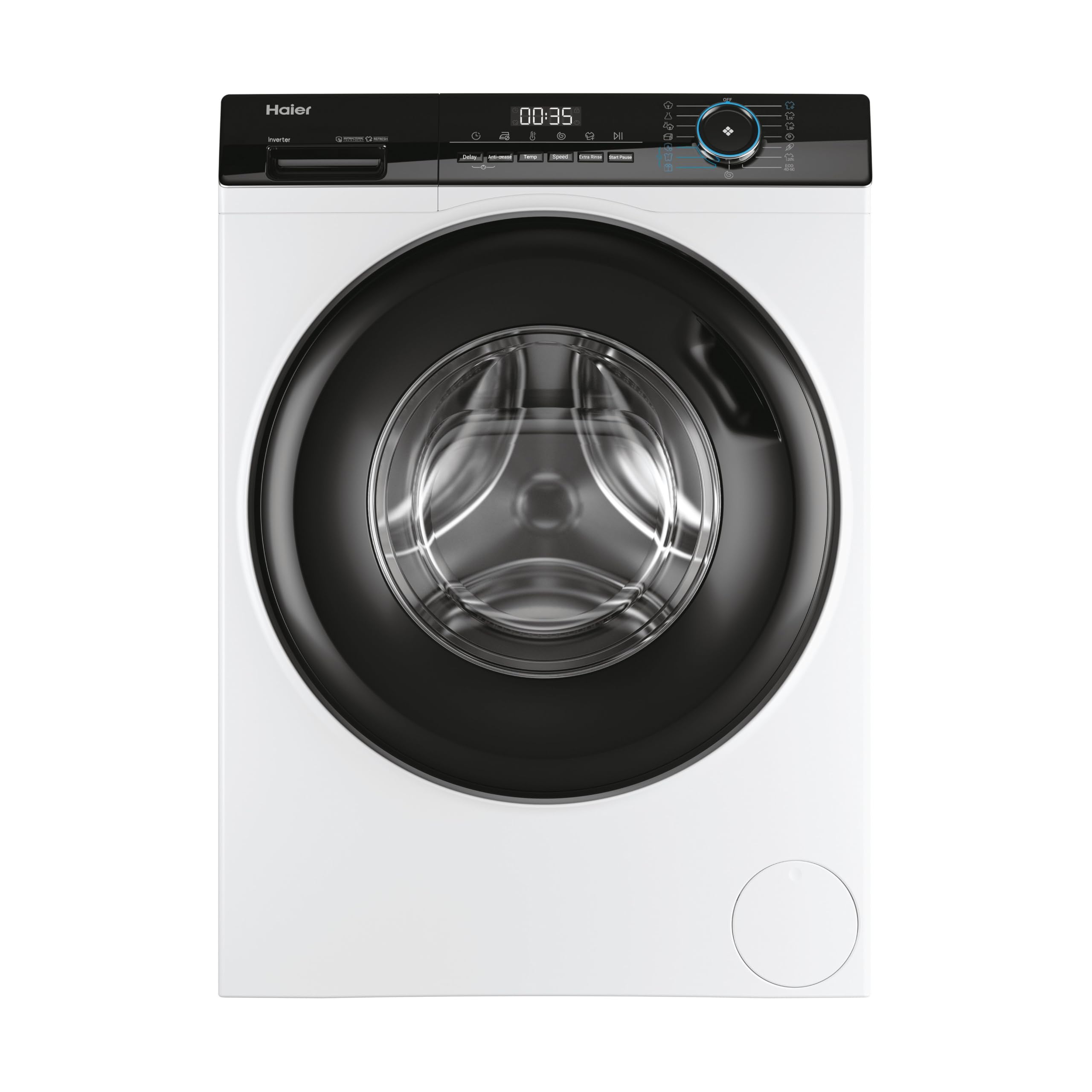 Haier I-Pro Serie 3, Lavatrice a carica frontale 10 KG, Libera Installazione, Classe A, 1400 giri, Opzione Vapore, 15 programmi, Partenza Ritardata, AxLxP 85x60x67 cm, Bianca - HW100-BP14939-S