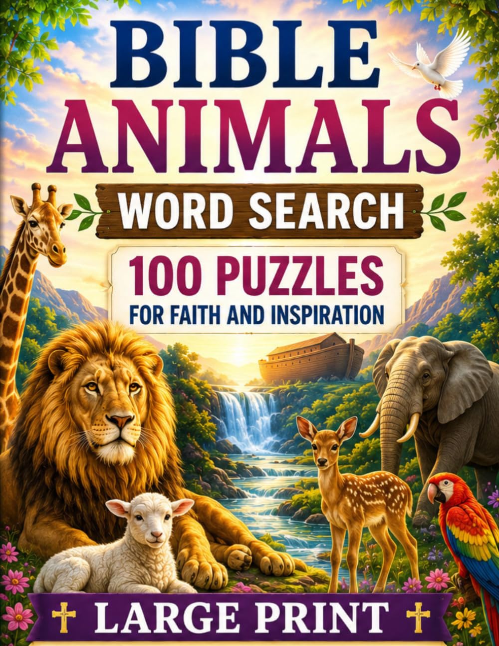 Bible Animals Word Search: 100 Puzzles For Faith and Inspiration (Bible Word Search Collection)