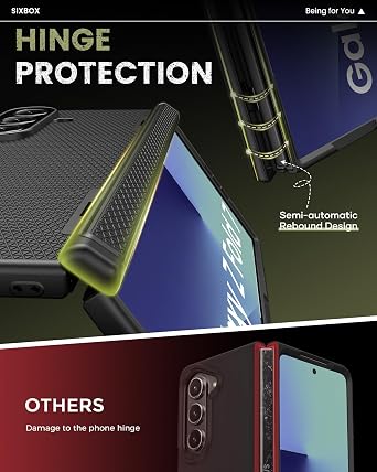 for Samsung Galaxy Z Fold 7 Case with Hinge Protection & Screen Protector, Slim Fit Design Hard PC Shockproof 360 Full Body Protective Phone Cover Case for Galaxy Z Fold 7 2025, Black