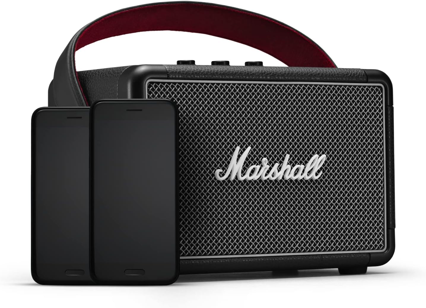 Marshall Kilburn II Bluetooth Speaker - Premium Water Resistance Portable Bluetooth Speaker & Wireless Speakers 20+ Playtime - Black