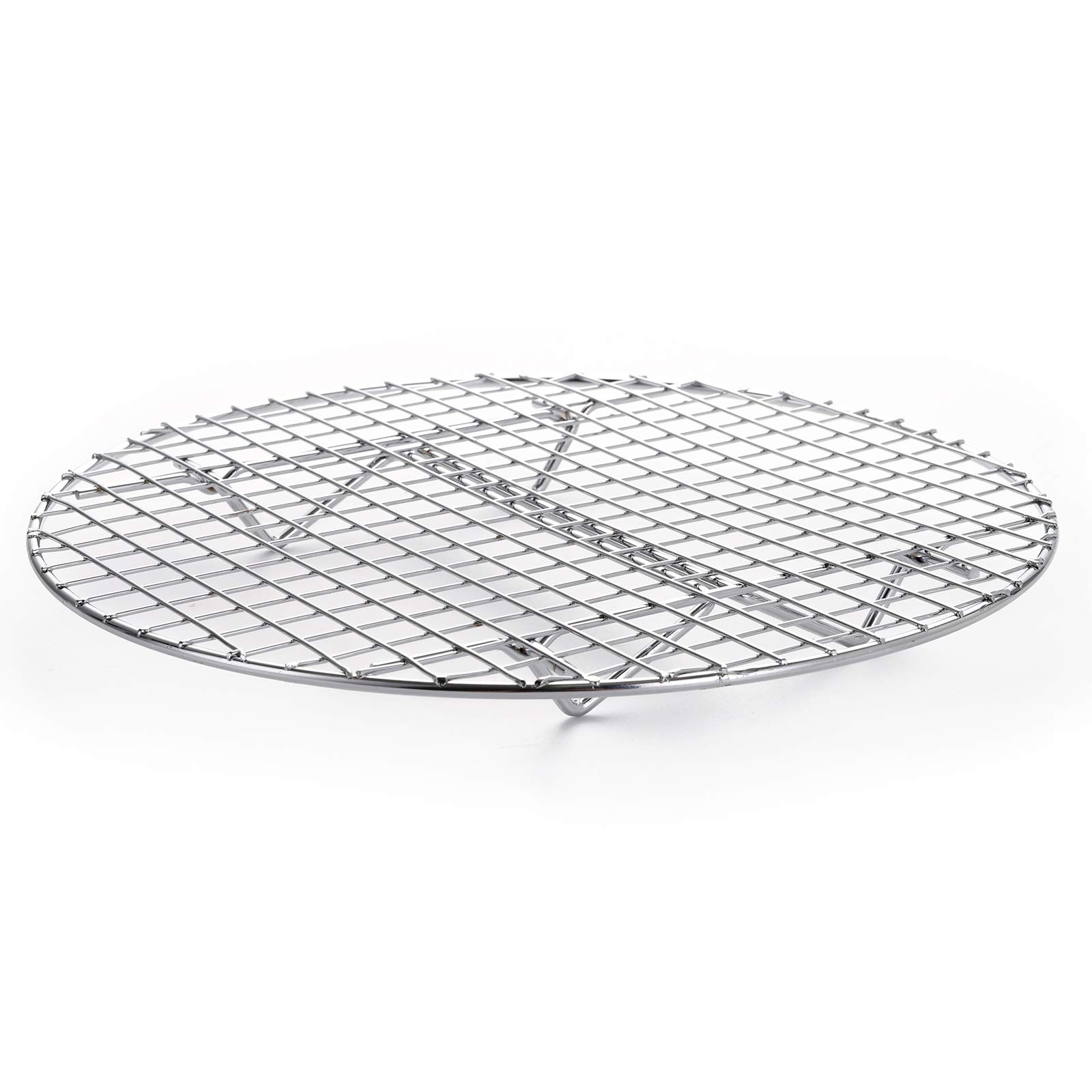 Paquete de 4 estantes de vapor de 10.5 pulgadas para asar a la parrilla para enfriar cocinar al vapor, levantar alimentos en ollas, bandeja para pasteles, olla a presión y horno 4