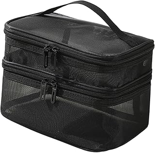 Menolana Bolsa de aseo de doble capa, bolsa d...